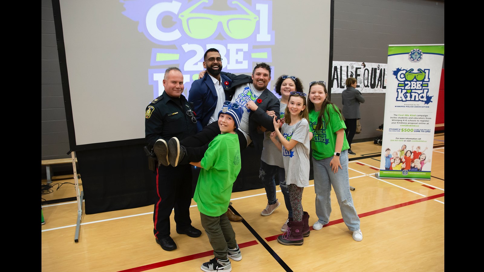 Queenston students helped launch the 11th annual Cool 2Be Kind campaign on Nov. 8.